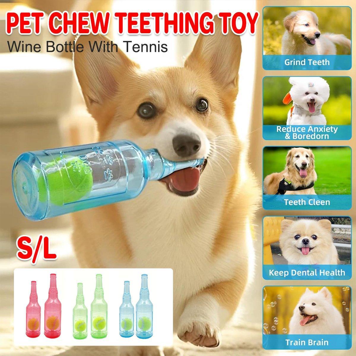 Durable Pet Teething Resistant Chew Toy for Dogs Play - Red-L