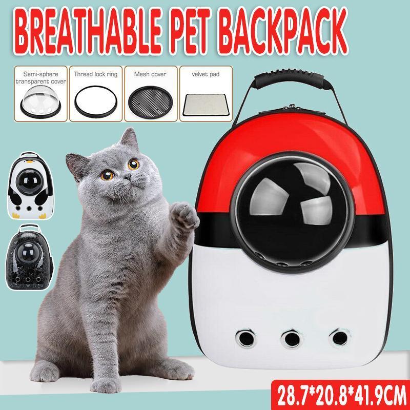 Cat Dog Backpack Carrier Breathable for Outdoor Travel - Penguin