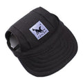 Dog Baseball Cap Outdoor Summer Hat Summer Puppy XL - Black