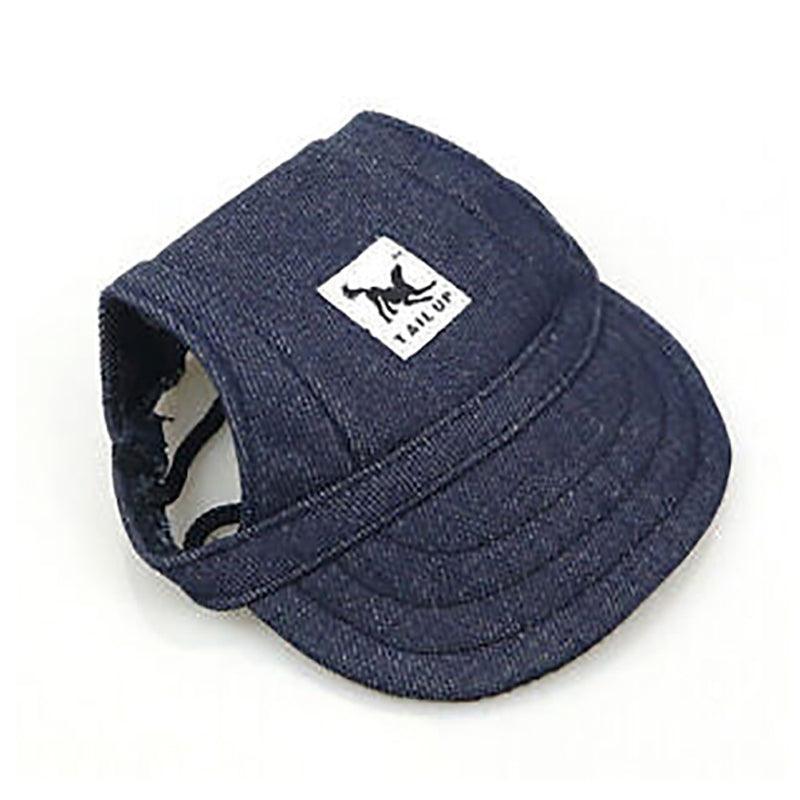 Dog Baseball Cap Outdoor Summer Hat Summer Puppy XL - Black