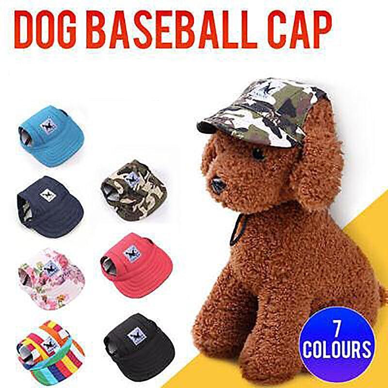 Dog Baseball Cap Outdoor Summer Hat Summer Puppy XL - Red