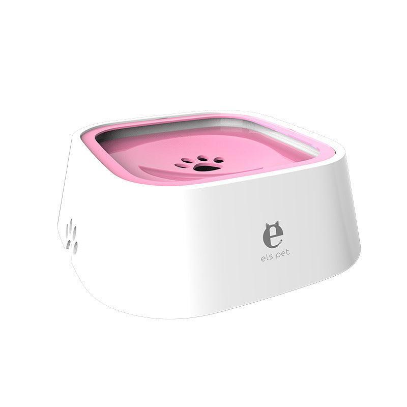 1.5L Pet Water Bowl No-Spill Design with Non-Slip Base - Pink