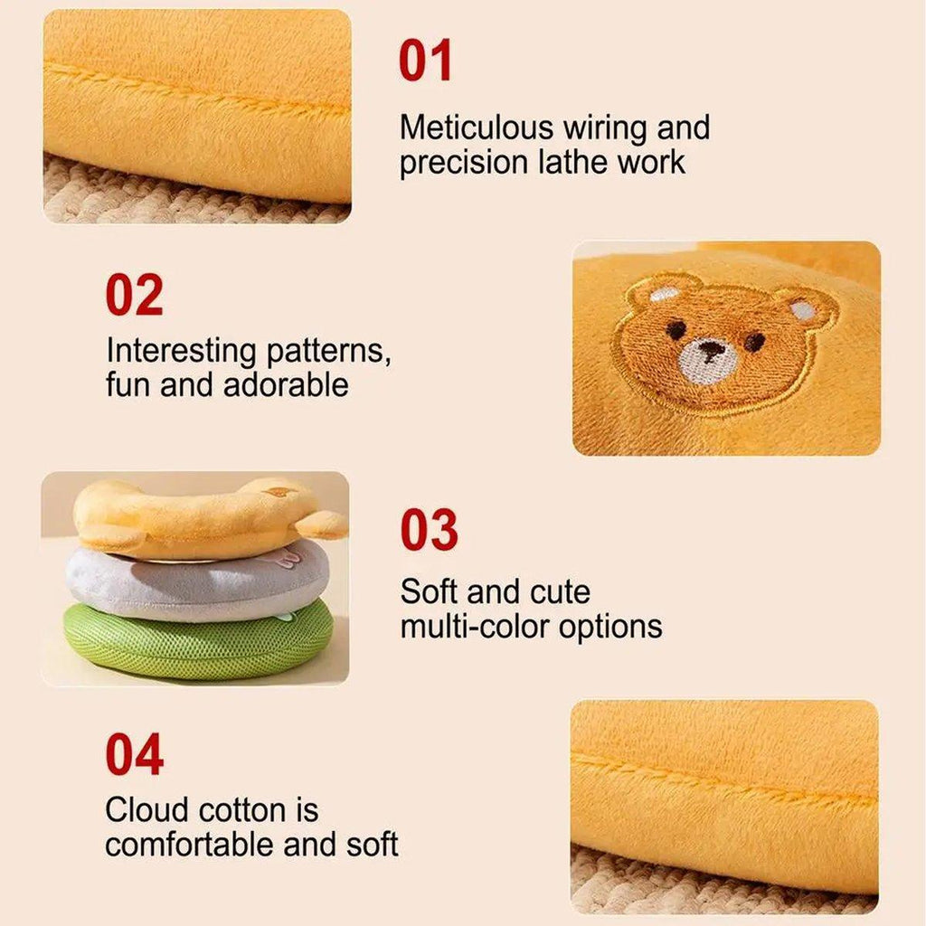 Cat Sleeping Cushion U Shaped Pillow Breathable - Brown