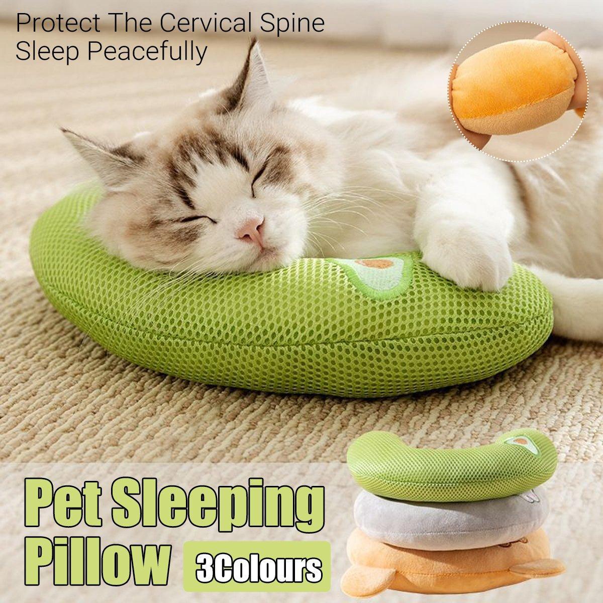 Cat Sleeping Cushion U Shaped Pillow Breathable - Grey