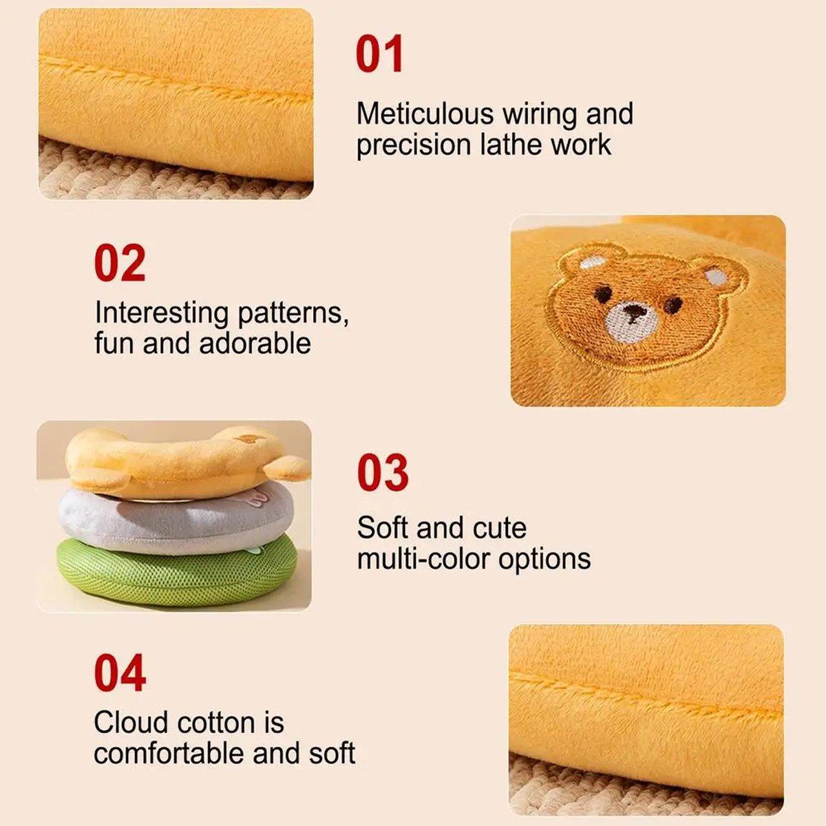 Cat Sleeping Cushion U Shaped Pillow Breathable - Grey