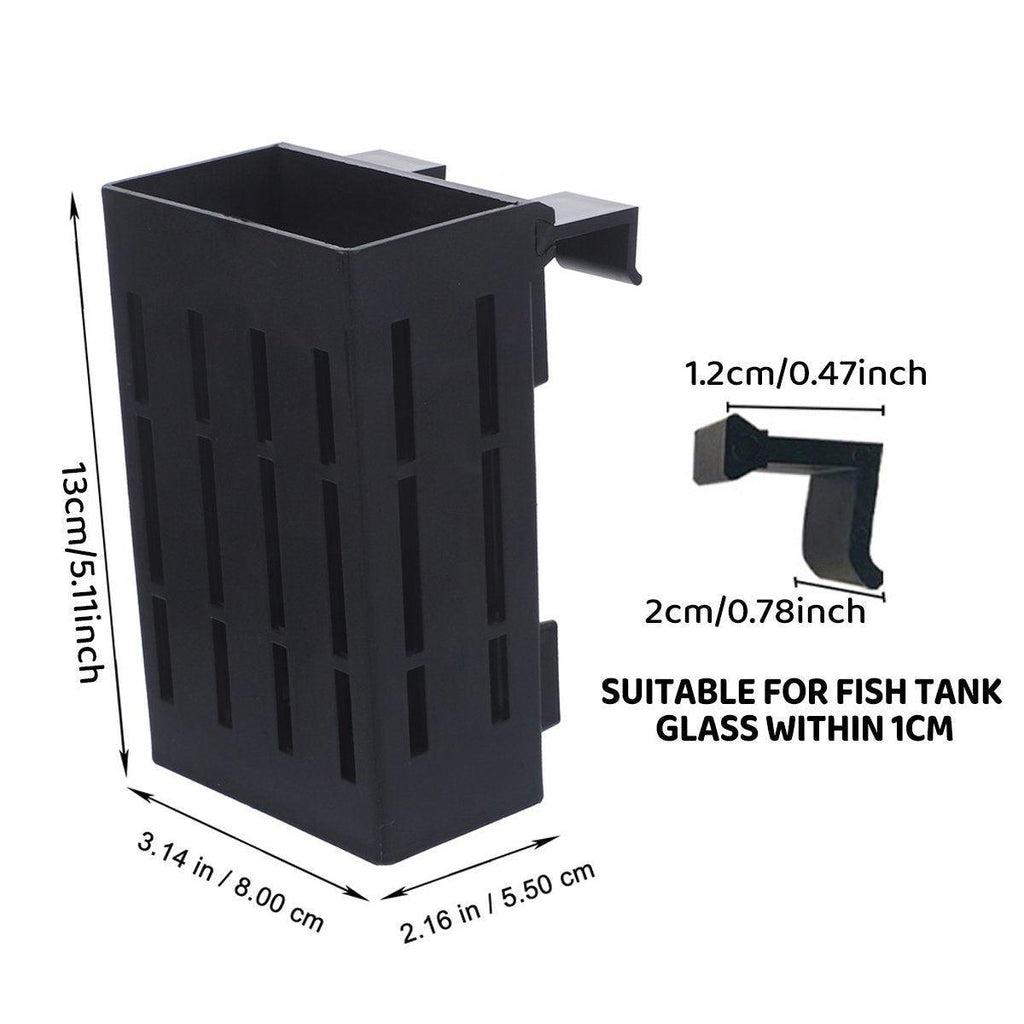 Plant Storage Rack Fish Tank Aquarium Basket Holder - Black