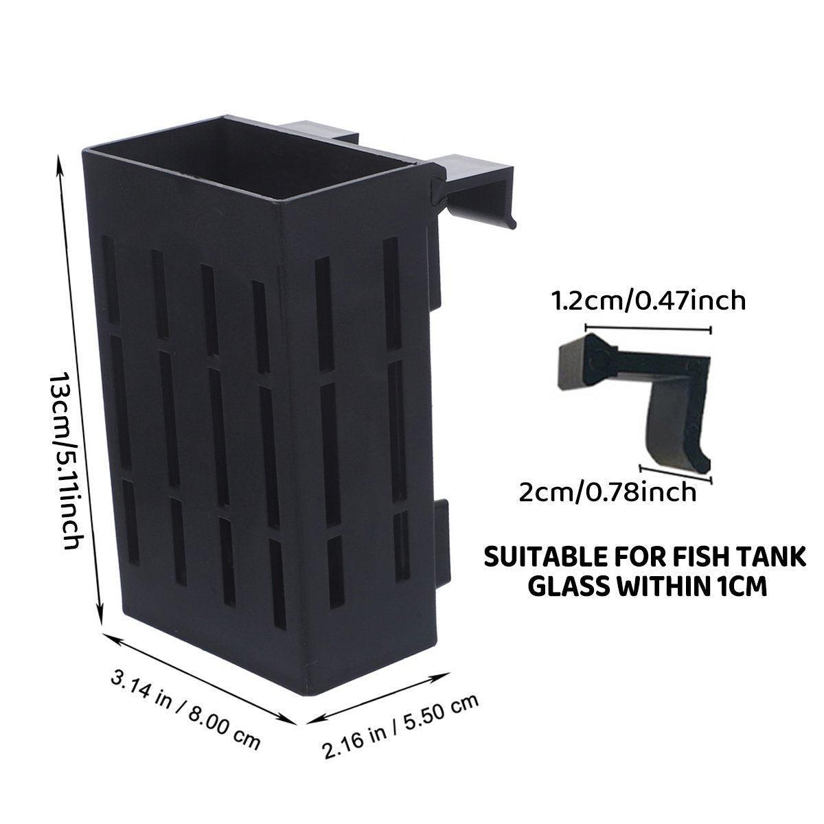 Plant Storage Rack Fish Tank Aquarium Basket Holder - Black