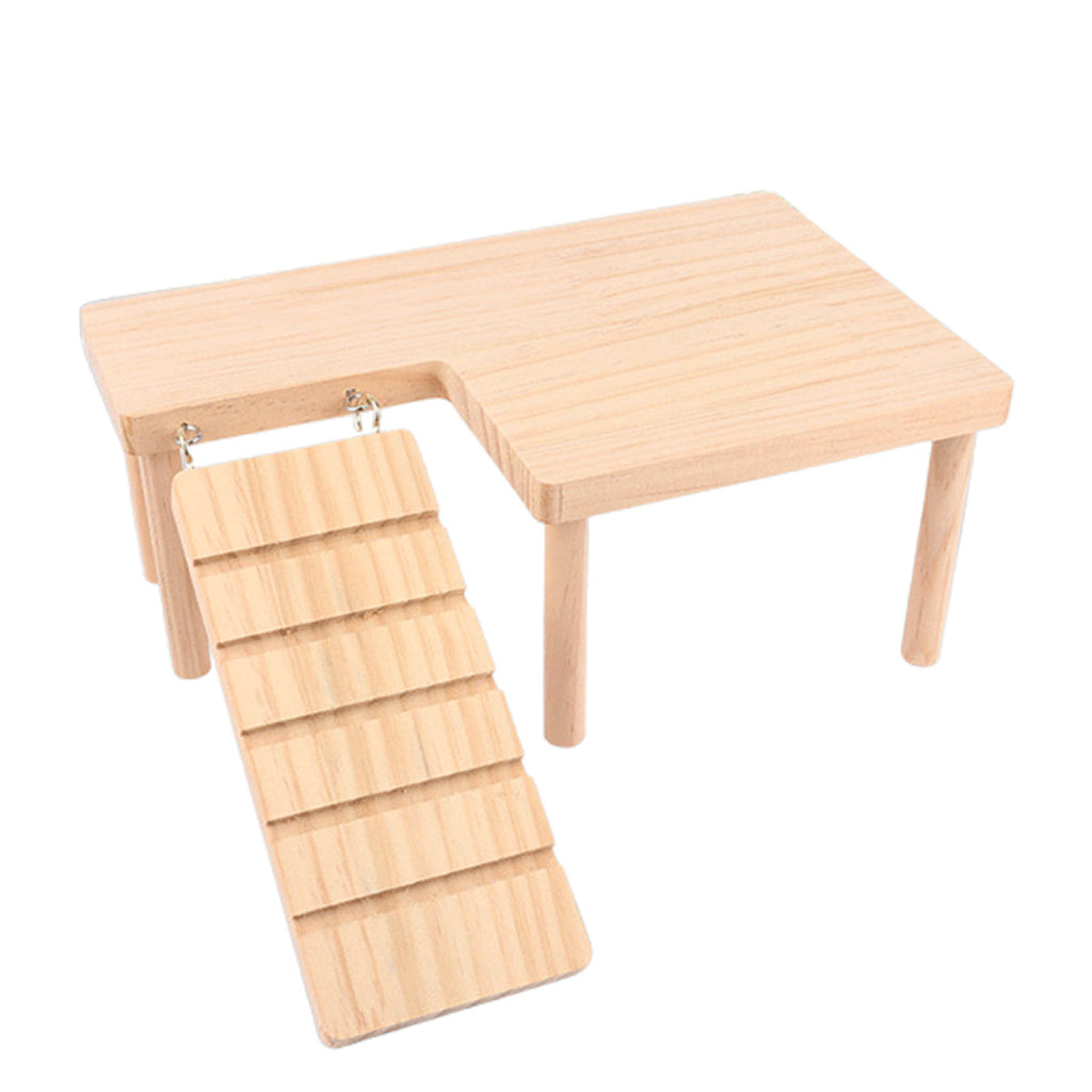 Guinea Pig Wood Stand with Ladder - Accessories - U-shape