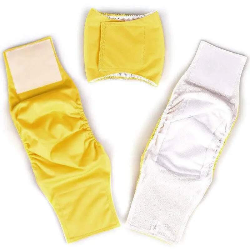 XS Male Dog Puppy Nappy Diaper Belly Wrap Band - Grey