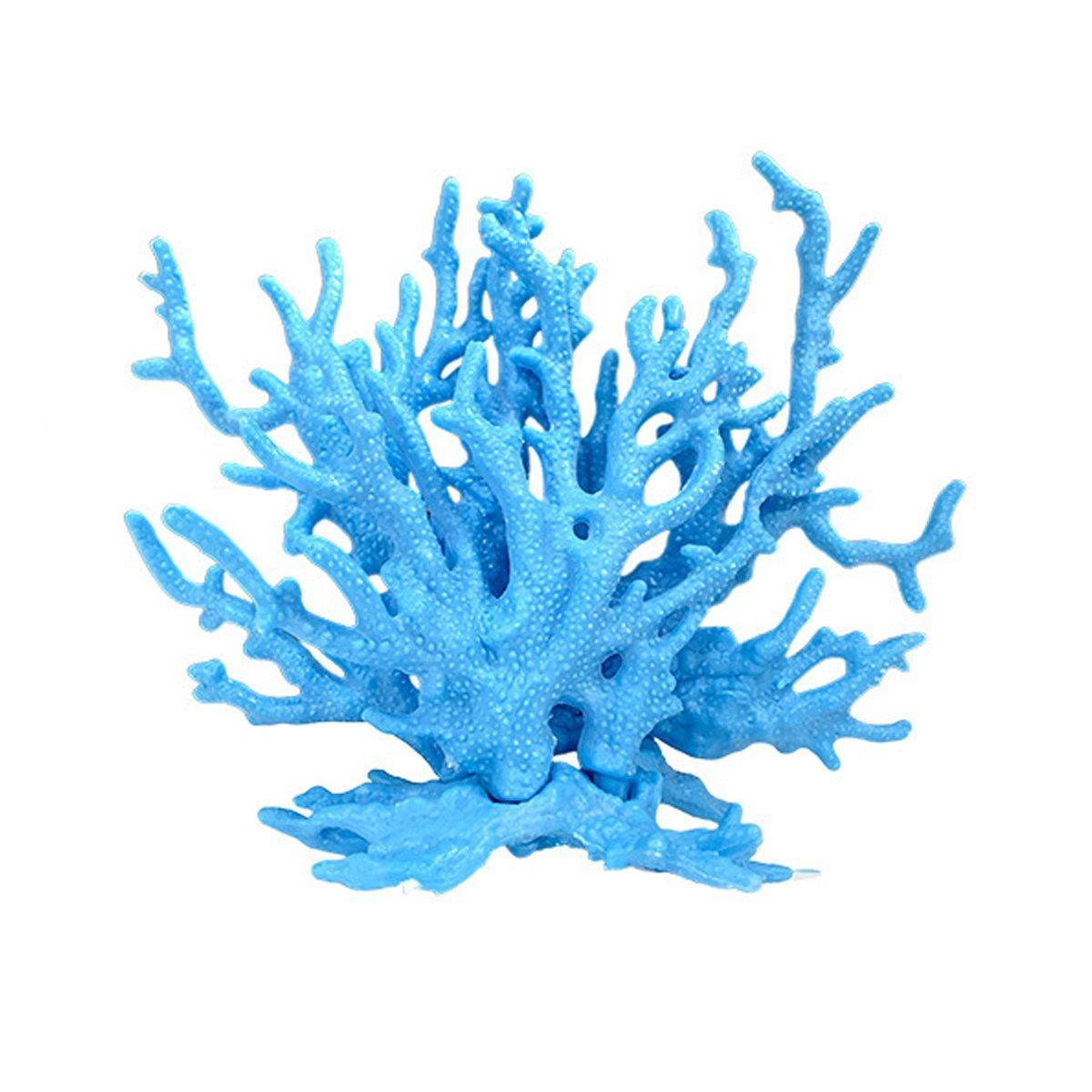 Soft Coral Realistic Water Plants Aquarium Decoration Fish Tank - Beige