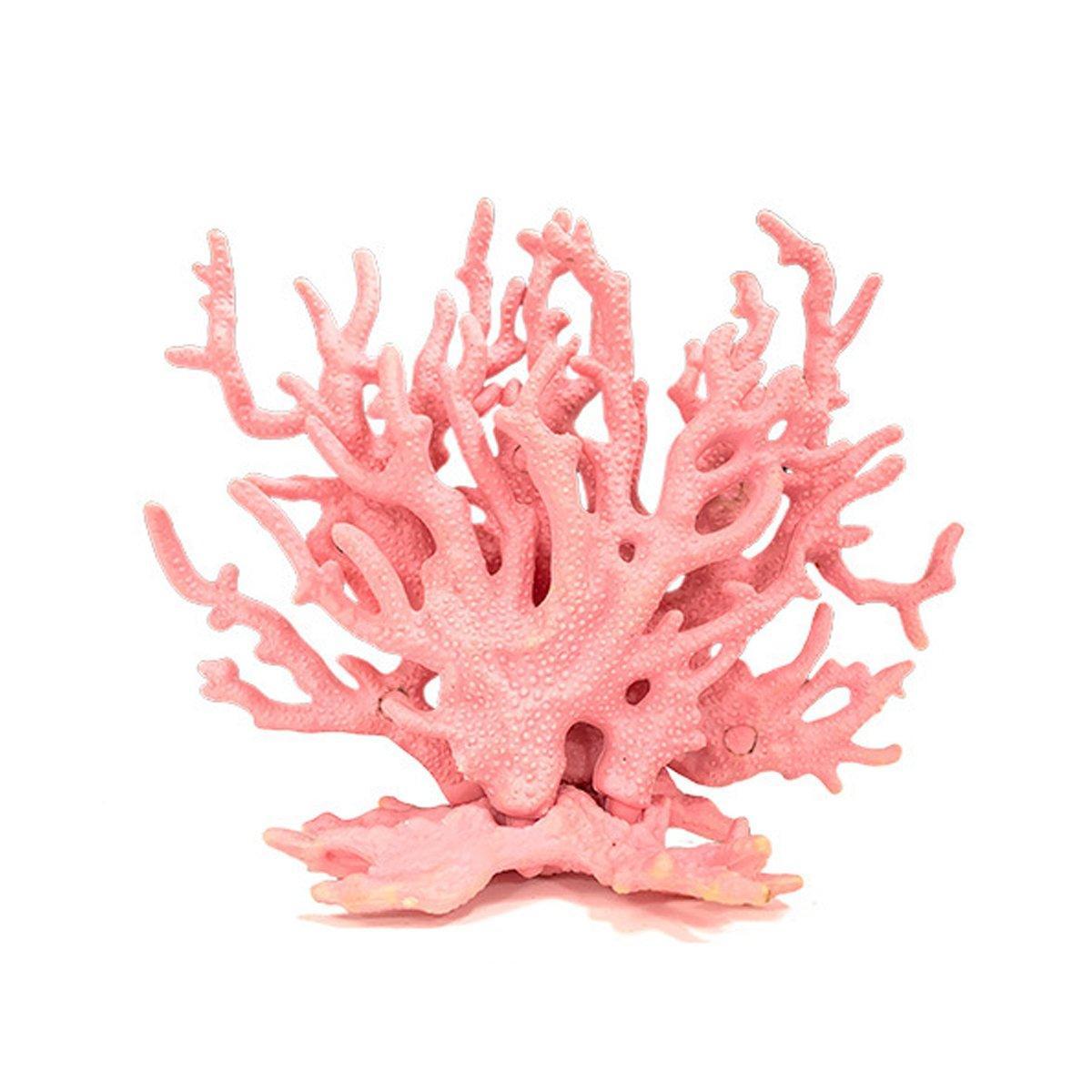 Soft Coral Realistic Water Plants Aquarium Decoration Fish Tank - Beige