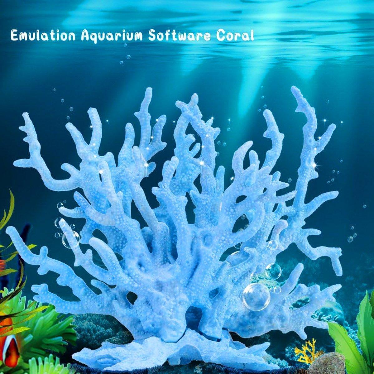 Soft Coral Realistic Water Plants Aquarium Decoration Fish Tank - Pink