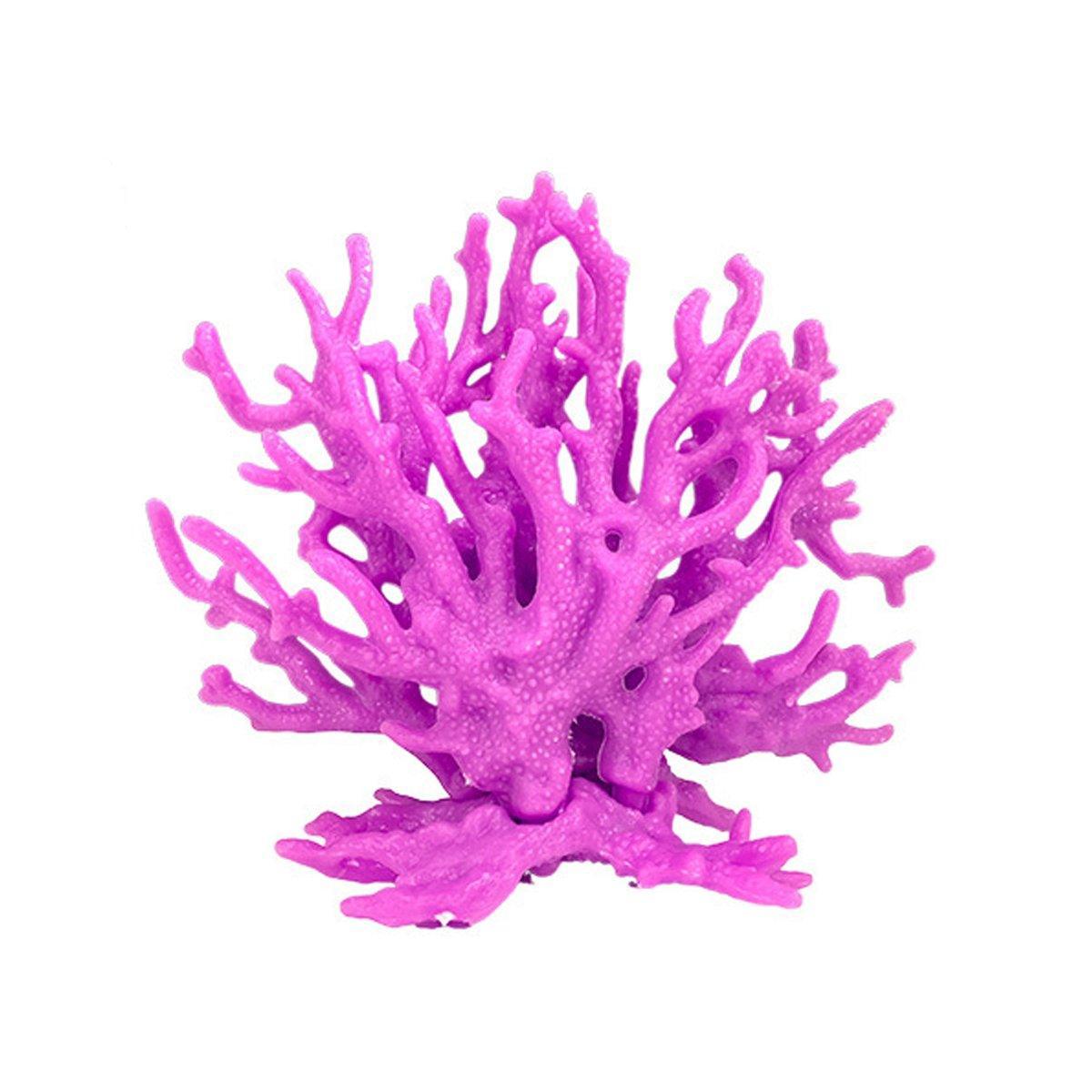 Soft Coral Realistic Water Plants Aquarium Decoration Fish Tank - Pink