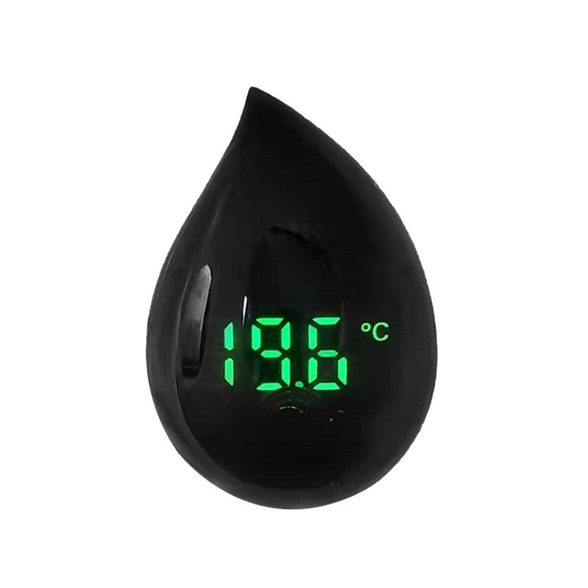 Mini Digital Fish Tank Aquarium Thermometer Gauge - Black