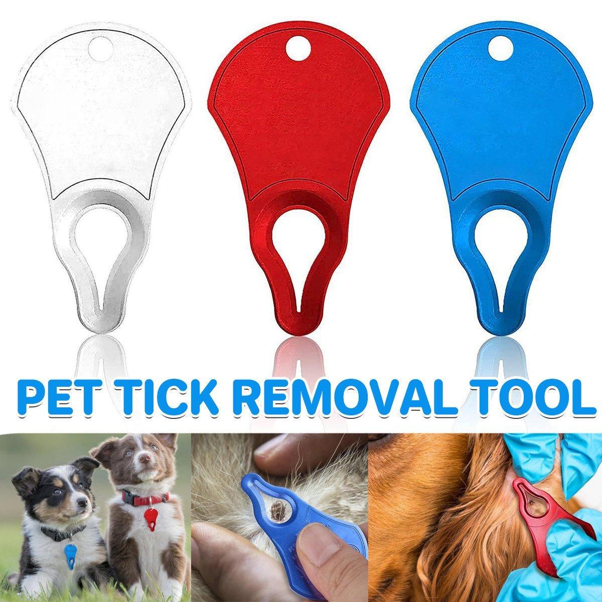 1PC Tick Removal Tool Dog Lice Clip Cat Flea Removal Tool - Blue