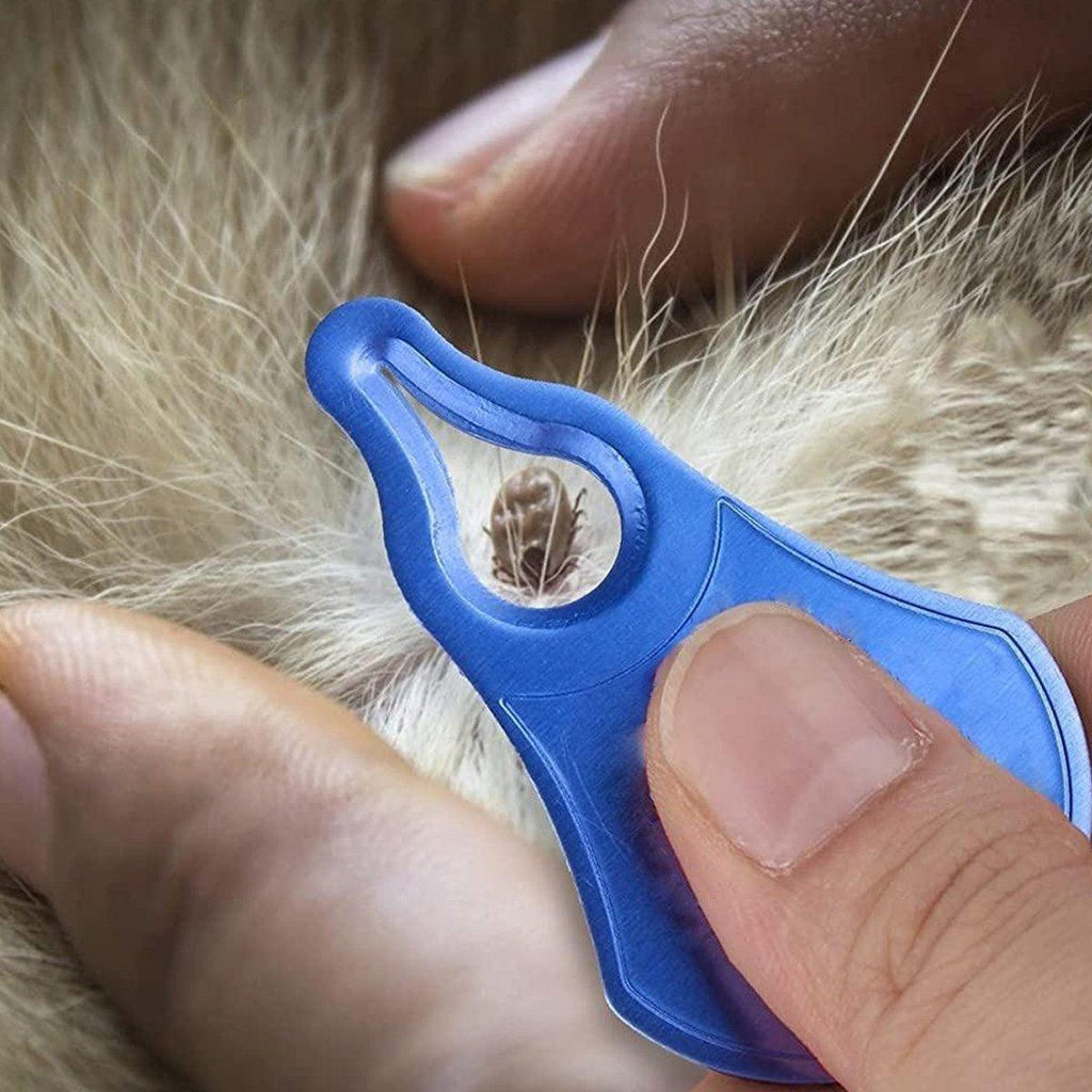 1PC Tick Removal Tool Dog Lice Clip Cat Flea Removal Tool - Blue