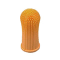 Premium Oral Care Dog Cat finger Toothbrush Silicone - Yellow