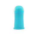 Premium Oral Care Dog Cat finger Toothbrush Silicone - Blue