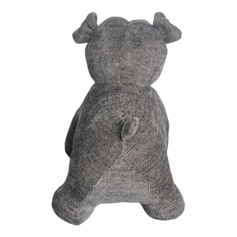 Grey French Bulldog Door Stopper 23cm