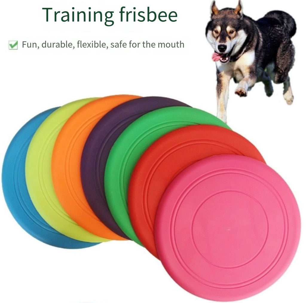 Seven-piece coloured set Soft Flying Disc Dog Toy for Fetch and Training