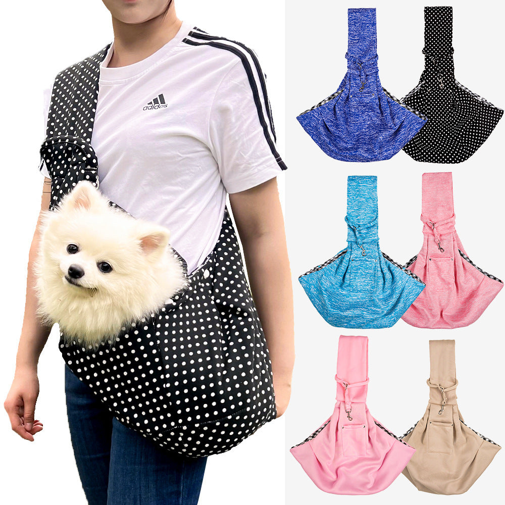 Dark blue Pet Carrier Backpack - Comfortable Shoulder Bag for Cats and Dogs, Ideal for Outdoor Use in Autumn and Winter
