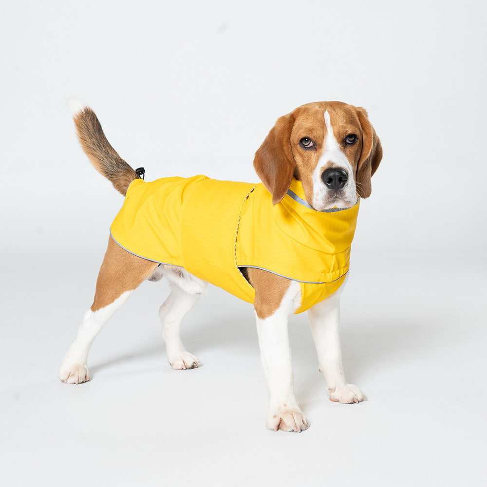 XL Yellow All-Season Dog Raincoat