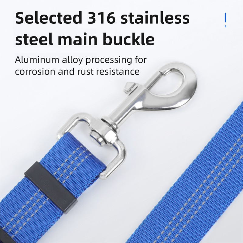 2PC Red Adjustable Dog Car Safety Seat Belt Leash
