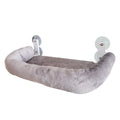 Foldable Window Thickened Plush Cat Perch(52 x 30 cm) - Warm Soft Plush Hammock with Strong 85mm Dual Suction Cups for Indoor Pets