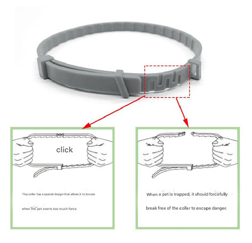 3-Pcs Green 8-Month Flea and Tick Repellent Collar for Dogs and Cats – Waterproof, Adjustable & Safe with Natural Herbal Oils(62cm)