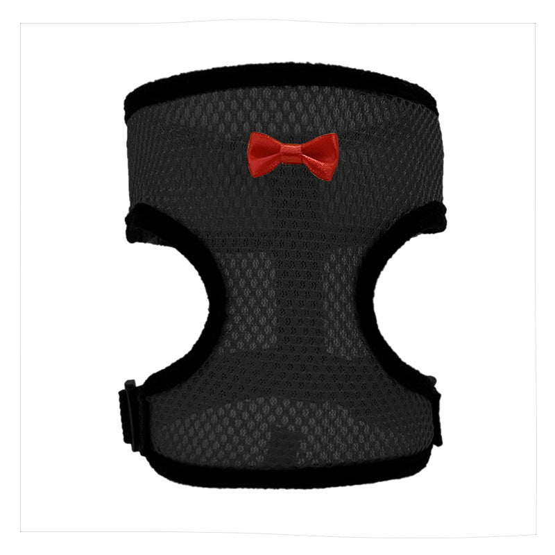 2-Pcs Black Adjustable Pet Harness with Leash – Breathable Mesh Design for Small Dogs, Cats, Chickens, Ducks & More | Anti-Escape, 360° Support, Lightweight & Comfortable in Australia(Size:L)