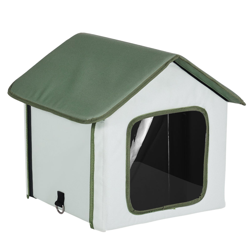 VEVOR Elevated Heated Cat House with timer for Outdoor Shelter