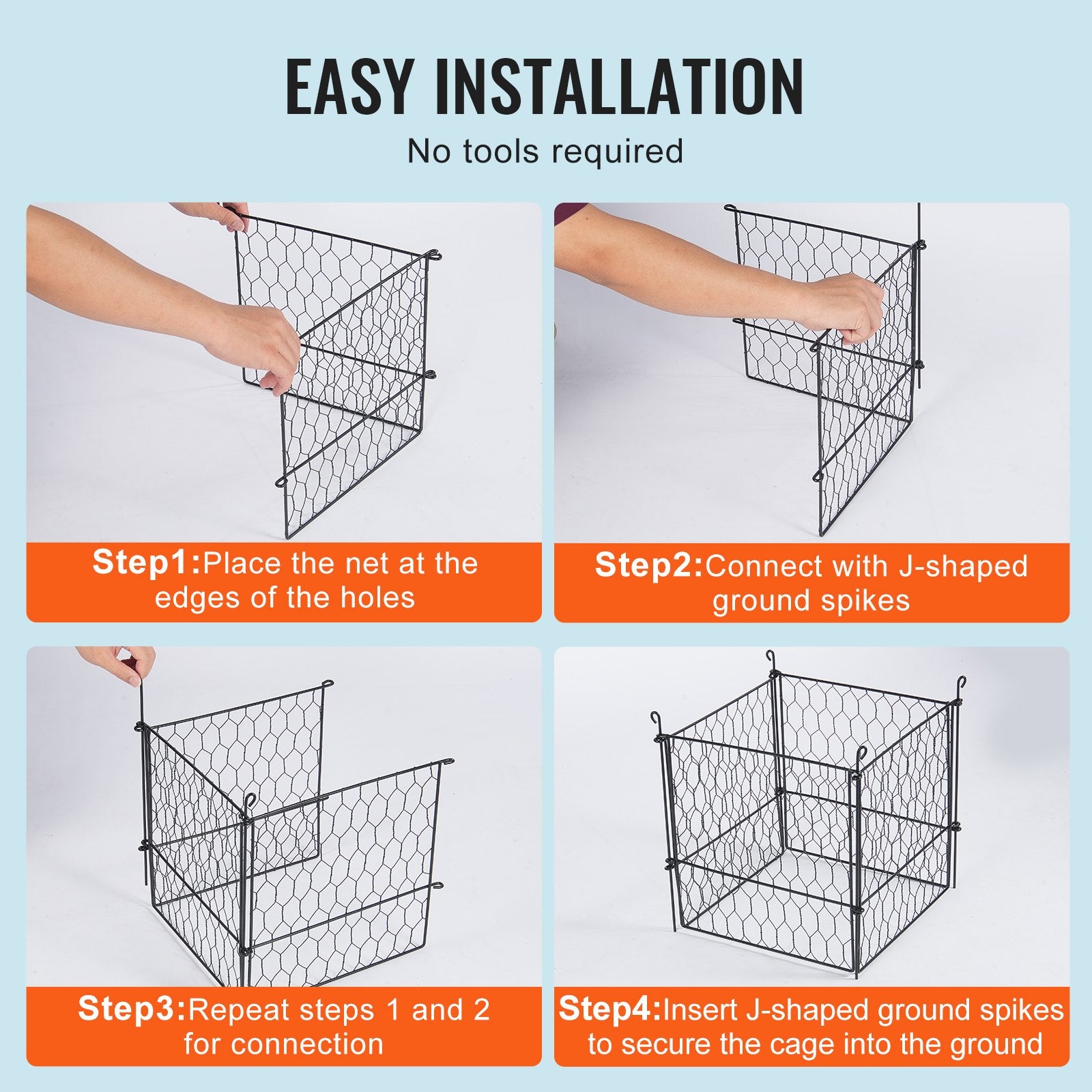 VEVOR 4 Pack Plant Protector from Animals