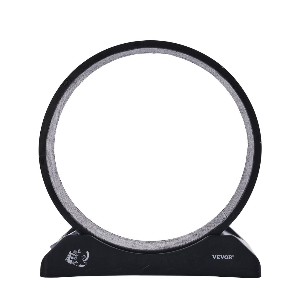 VEVOR Indoor Cat Exercise Wheel with Brakes & Carpeted Runway