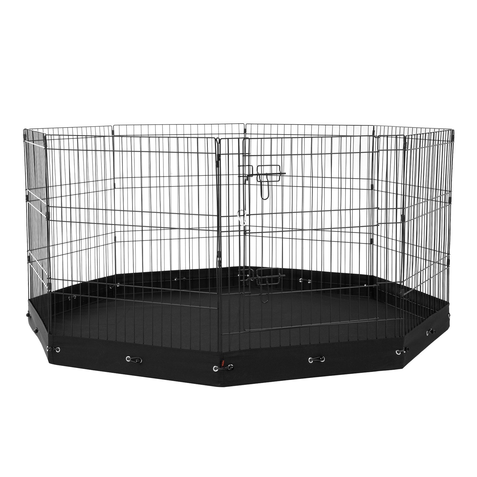 VEVOR Dog Playpen, 8 Pcs 30"H x 24"W Panels Foldable Indoor and Outdoor Metal with Door - Suitable for Dogs Cats and other small animals