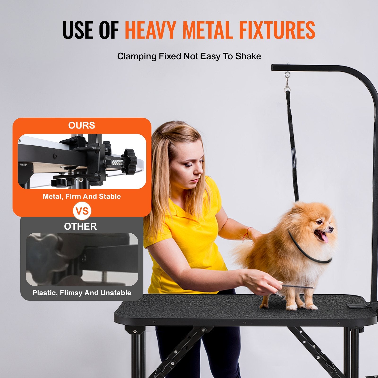 VEVOR Dog Foldable Grooming Station for Medium and Small Dogs